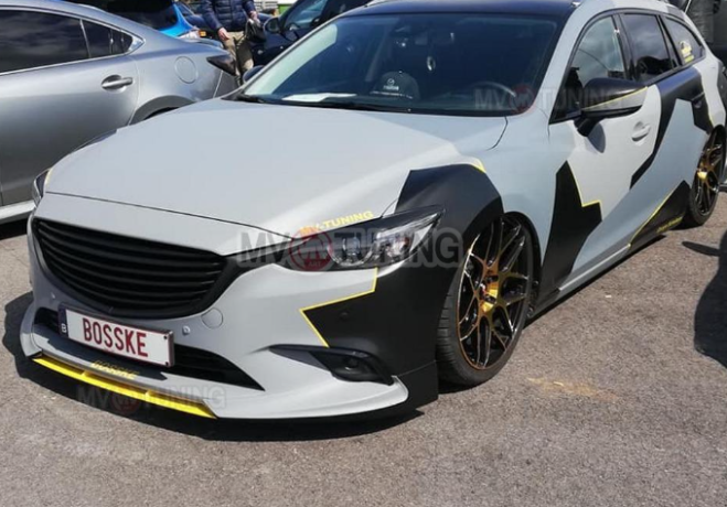 Спойлер-Вставка между клыками "SkyActivSport" для Mazda 6 (2015-н.в.) купить недорого с доставкой в Архангельск