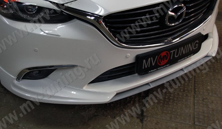 Спойлер-Вставка между клыками "SkyActivSport" для Mazda 6 (2015-н.в.) купить недорого с доставкой в Архангельск