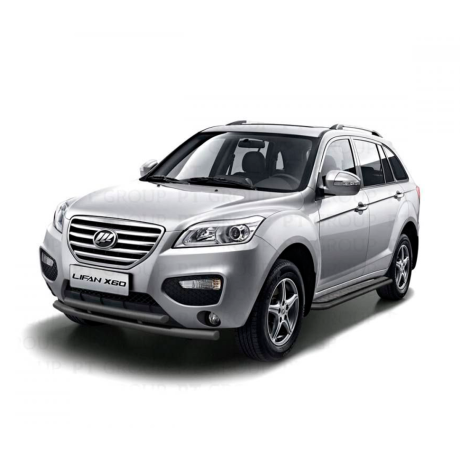 Защита переднего бампера двойная d63/51мм ШАГРЕНЬ (ППК) LIFAN X60 (2012-2016 г.в.) купить недорого с доставкой в Архангельск