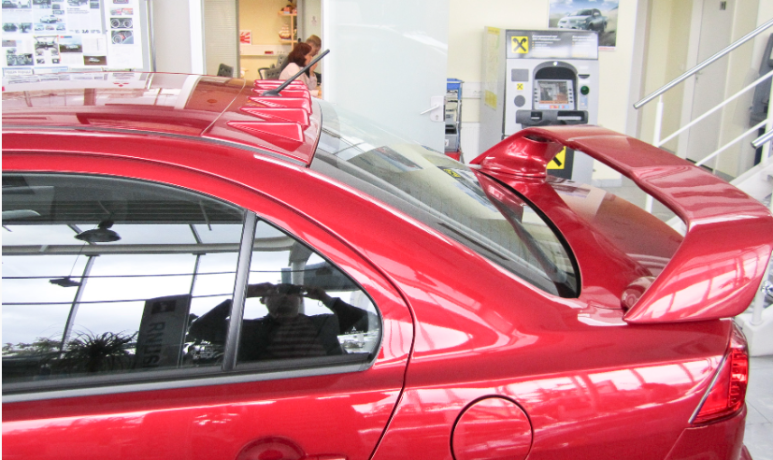 Аэродинамический рассекатель (накладка на крышу) "Zodiak Generator" для Mitsubishi Lancer X купить недорого с доставкой в Архангельск