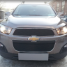 Защита радиатора "Standart" Chevrolet Captiva рестайлинг (2013-2015) чёрная купить недорого с доставкой в Архангельск