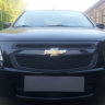 Защита радиатора "Standart" Chevrolet Cobalt (2013-н.в.) низ, чёрная купить недорого с доставкой в Архангельск