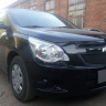 Защита радиатора "Standart" Chevrolet Cobalt (2013-н.в.) низ, чёрная купить недорого с доставкой в Архангельск