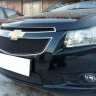 Защита радиатора "Standart" Chevrolet Cruze (2008-2013) верх, чёрная купить недорого с доставкой в Архангельск