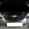 Защита радиатора "Standart" Chevrolet Cruze (2012-2015) верх, чёрная купить недорого с доставкой в Архангельск