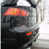 Накладка (юбка) заднего бампера "EVO" var №1 для Mitsubishi Lancer X (2007-2016) купить недорого с доставкой в Архангельск