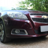 Защита радиатора "Standart" Chevrolet Malibu (2012-2015) чёрная купить недорого с доставкой в Архангельск