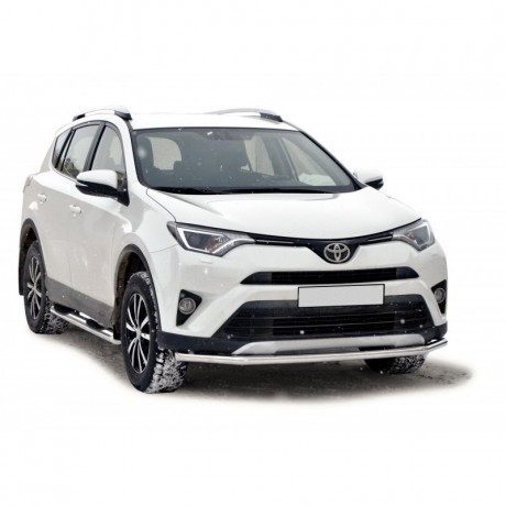 Защита переднего бампера «Труба» (d51) для Toyota RAV4 рестайлинг (2015-н.в.)(Окрашенное) купить недорого с доставкой в Архангельск