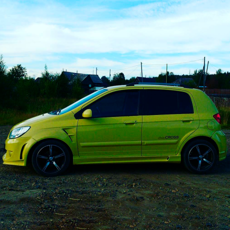Пластиковые крылья с жабрами для Hyundai Getz рестайлинг (2004-2007 г.в.) купить недорого с доставкой в Архангельск
