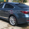 Диффузор заднего бампера var №4 (с килями) для Mazda 6 (2013 - н.в.) купить недорого с доставкой в Архангельск