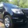 Защита радиатора "Standart" Chevrolet Trailblazer (2012-2015) чёрная купить недорого с доставкой в Архангельск
