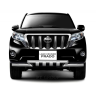 Защита переднего бампера двойная с зубьями d63/63мм (НПС) Toyota Land Cruiser Prado 150 (2013-2016 г.в.) купить недорого с доставкой в Архангельск