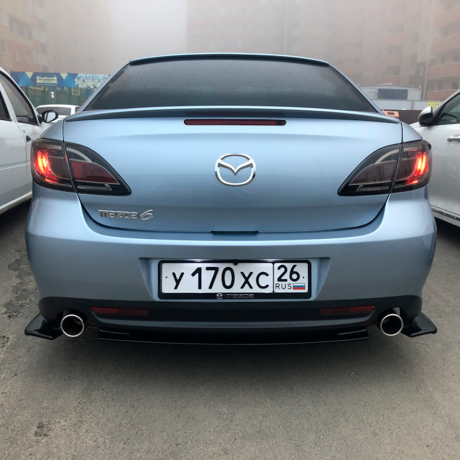 Сплиттеры на задний бампер "KENSTYLE" на Mazda 6 GH (2007-2011) купить недорого с доставкой в Архангельск