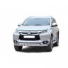 Защита переднего бампера «Труба двойная» (d63,5) для Mitsubishi Pajero Sport (2017-н.в.)(Окрашенное) купить недорого с доставкой в Архангельск