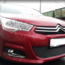 Защита радиатора "Standart" Citroen C4 (2010-2015) чёрная купить недорого с доставкой в Архангельск