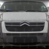 Защита радиатора "Standart" Citroen Jumper (2006-2014) верх, чёрная купить недорого с доставкой в Архангельск