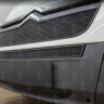 Защита радиатора "Standart" Citroen Jumper (2006-2014) верх, чёрная купить недорого с доставкой в Архангельск