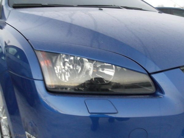 Накладки на фары (реснички) широкие var №2 для Ford Focus 2 (2004-2008) купить недорого с доставкой в Архангельск