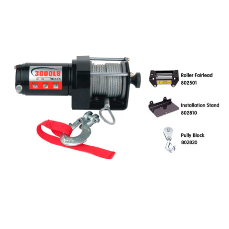 Лебедка для квадроцикла "Master Winch" PM3000, электрическая, 12В купить недорого с доставкой в Архангельск