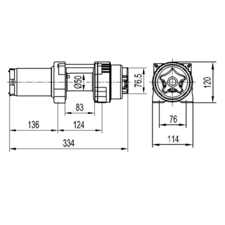Лебедка для квадроцикла "Master Winch" Х2500, электрическая, 12В купить недорого с доставкой в Архангельск