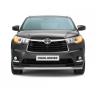 Защита переднего бампера одинарная d63мм (НПС) Toyota Highlander (2014-н.в.) купить недорого с доставкой в Архангельск