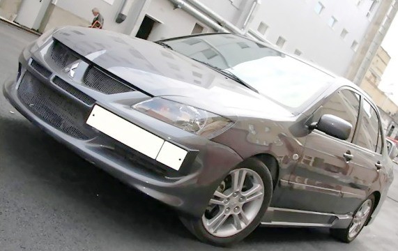 Крепление гос. номера в стиле EVO для Mitsubishi Lancer IX (2003-2009) купить недорого с доставкой в Архангельск