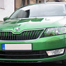Спойлер переднего бампера (текстурный пластик) для Skoda Rapid (2012-н.в.) купить недорого с доставкой в Архангельск