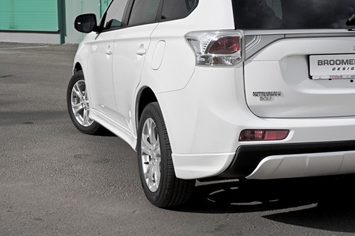 Накладки на пороги "Broomer Design" для Mitsubishi Outlander (3rd generation)(2012-2014) купить недорого с доставкой в Архангельск