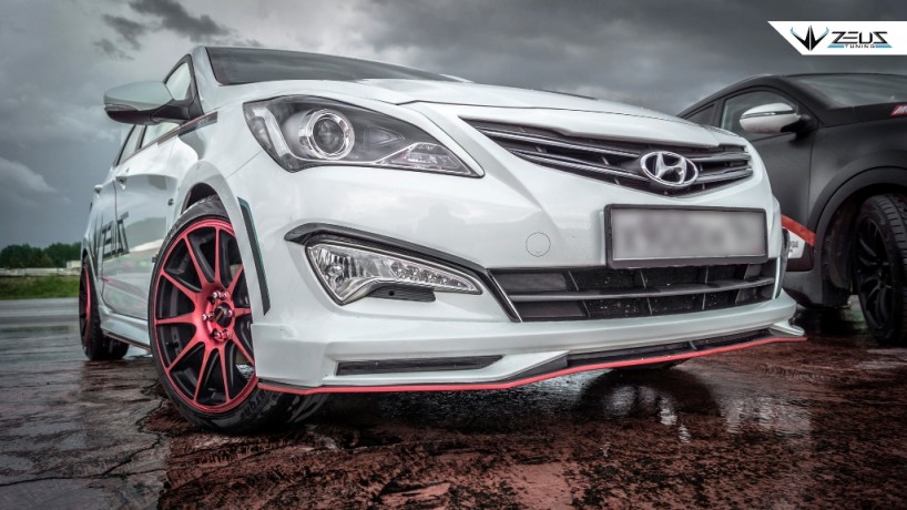 Аэродинамический обвес "ZEUS" Hyundai Solaris 2015-н.в. Рестайлинг купить недорого с доставкой в Архангельск