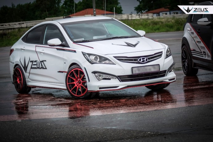 Аэродинамический обвес "ZEUS" Hyundai Solaris 2015-н.в. Рестайлинг купить недорого с доставкой в Архангельск