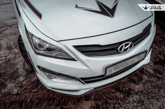 Аэродинамический обвес "ZEUS" Hyundai Solaris 2015-н.в. Рестайлинг купить недорого с доставкой в Архангельск