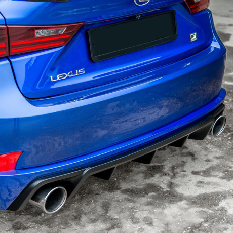 Диффузор заднего бампера №1 (с килями) для Lexus IS III (с 2013-2022) купить недорого с доставкой в Архангельск