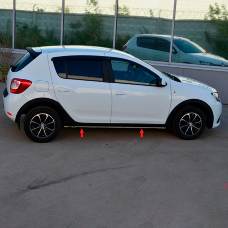 Комплект накладок на арки + накладки на пороги "KART RS NEW" для Renault Sandero (без комплектации) купить недорого с доставкой в Архангельск