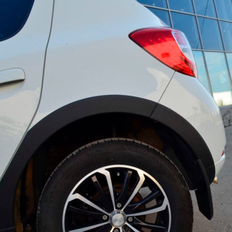 Комплект накладок на арки + накладки на пороги "KART RS NEW" для Renault Sandero (без комплектации) купить недорого с доставкой в Архангельск
