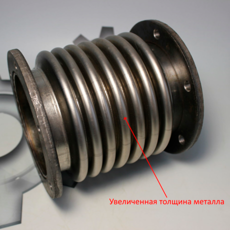 Сильфон (внутр.d=100мм, фл.круглый, увел.ресурс), (трактор К-744,Т-15,Т-221, катер КС-101,104,110) 700.00.10.070 купить недорого с доставкой в Архангельск