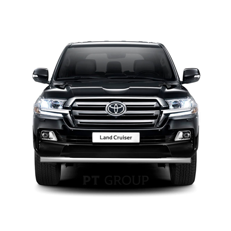 Защита переднего бампера одинарная d63мм (НПС) Toyota Land Cruiser 200 (2014-н.в.) купить недорого с доставкой в Архангельск