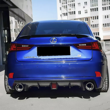 Диффузор заднего бампера №2 (с килями и стоп сигналом) для Lexus IS III (2013-2022) купить недорого с доставкой в Архангельск