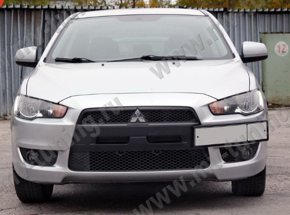 Воздуховоды радиатора в передний бампер (Цельные) var №2 для Mitsubishi Lancer X (2007-2010) купить недорого с доставкой в Архангельск