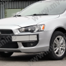 Воздуховоды радиатора в передний бампер (Цельные) var №2 для Mitsubishi Lancer X (2007-2010) купить недорого с доставкой в Архангельск