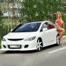 Накладки на пороги "INGS Extreem" для Honda Civic 4D (2006-2012) купить недорого с доставкой в Архангельск