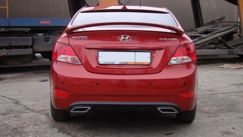 Спойлер высокий для Hyundai Solaris (2010-2016) купить недорого с доставкой в Архангельск