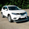 Защита переднего бампера одинарная d63мм (НПС) Nissan X-Trail (2015-н.в.) купить недорого с доставкой в Архангельск