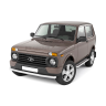 Защита переднего бампера одинарная d63мм (НПС) для L@DA 4x4 Urban (2015 г.в.) купить недорого с доставкой в Архангельск
