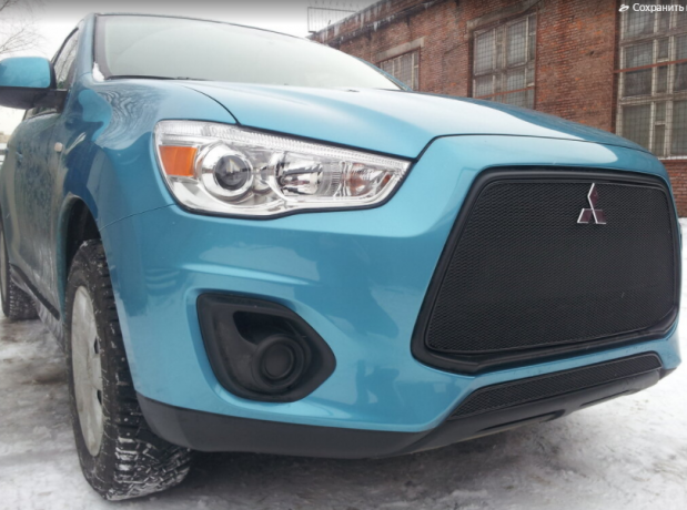Защита радиатора "PREMIUM" Mitsubishi ASX (2012-2016) купить недорого с доставкой в Архангельск