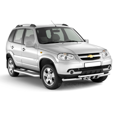 Рейлинги (Серебристый муар) "Усиленный" CHEVROLET Niv@ 2002-2020/ L@DA Niv@ 2020-/ L@DA NIV@ Travel 2021- купить недорого с доставкой в Архангельск