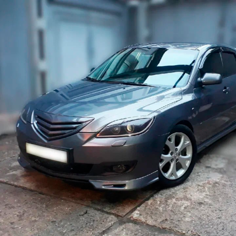 Накладки (клыки) на передний бампер для Mazda 3, хэтчбэк (2003-2009), глянец купить недорого с доставкой в Архангельск
