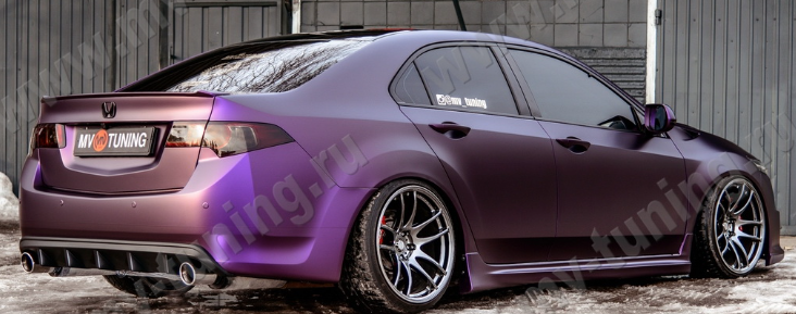 Диффузор заднего бампера с килями для Honda Accord VIII (2008-2013) купить недорого с доставкой в Архангельск