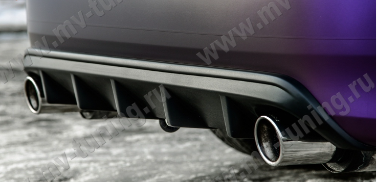 Диффузор заднего бампера с килями для Honda Accord VIII (2008-2013) купить недорого с доставкой в Архангельск