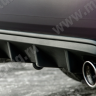 Диффузор заднего бампера с килями для Honda Accord VIII (2008-2013) купить недорого с доставкой в Архангельск