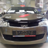 Защита радиатора "Standart" Chery Bonus, Very (2011-2016) чёрная купить недорого с доставкой в Архангельск